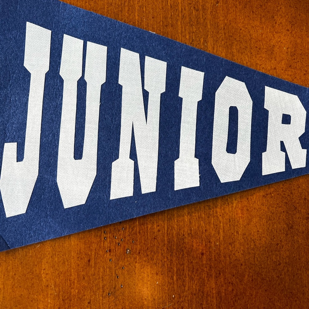 Junior Blue and White Pennant